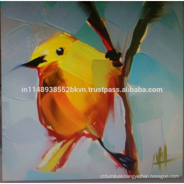 Yellow Bird Oil Paining